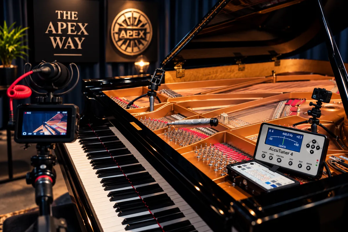 a close up of a piano keyboard with many keys
