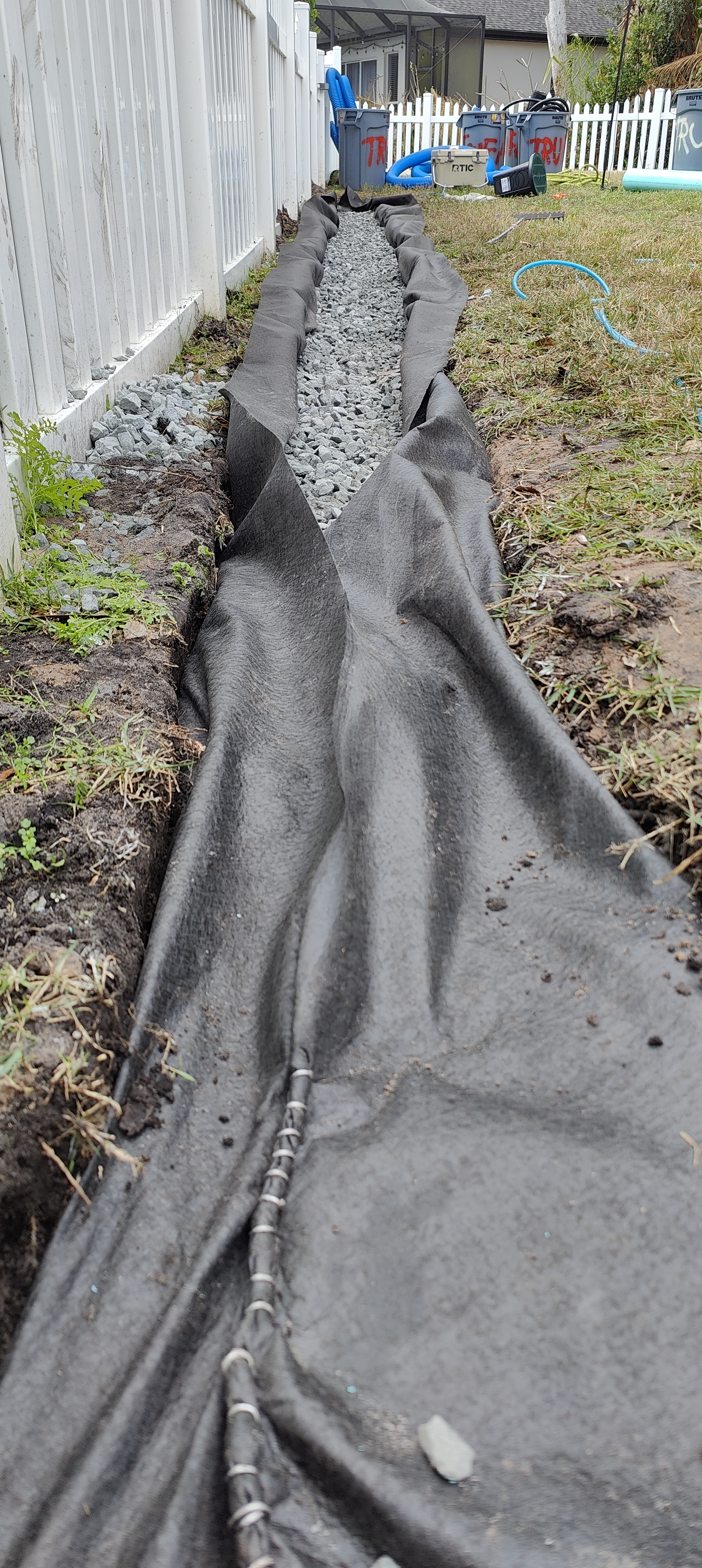 Closing a French Drain the Right Way