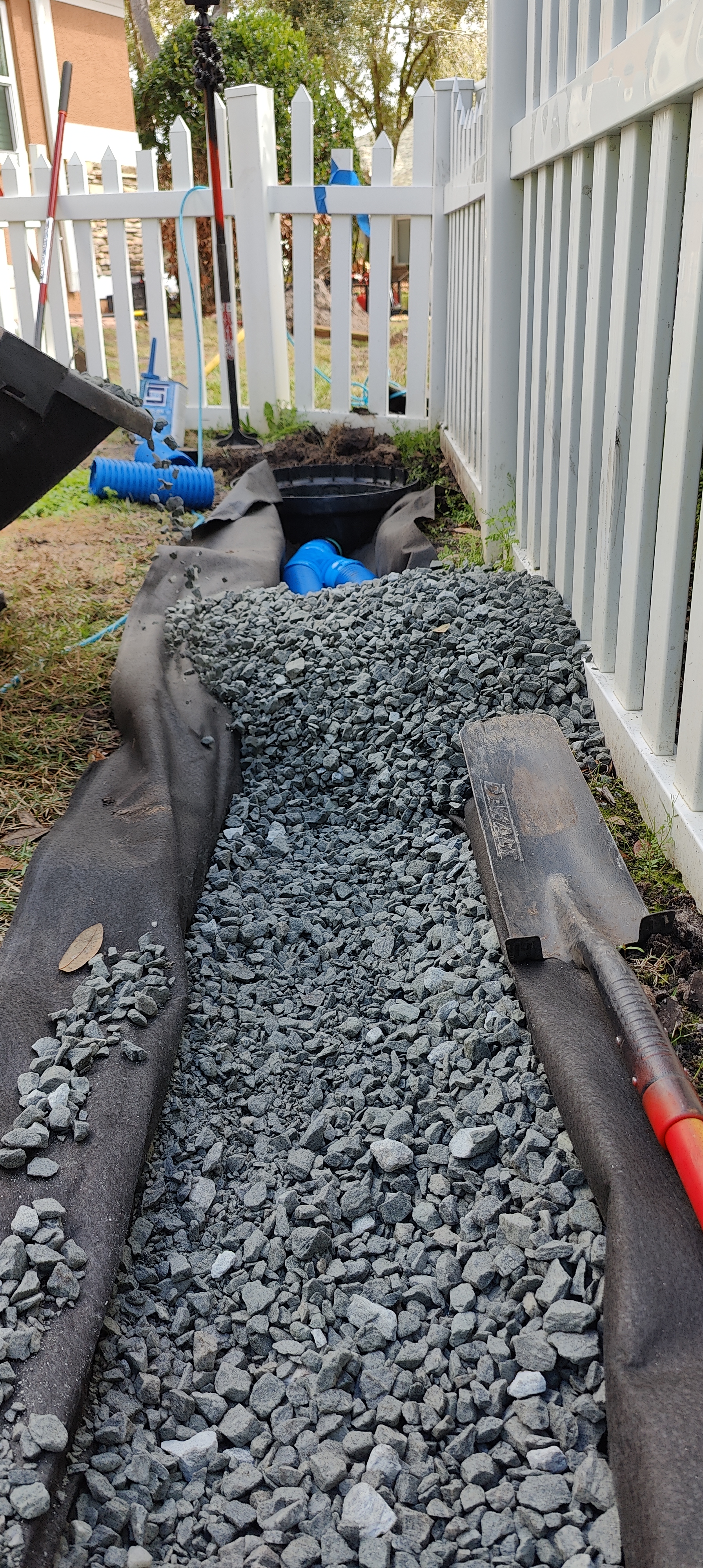 French Drain Finish: Stone or Sod on Top?