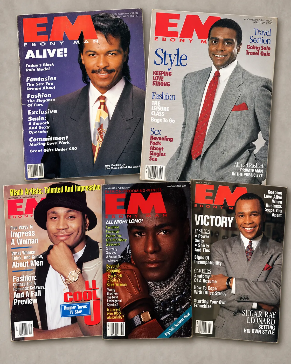 Vintage Jet Magazine bundle in archival grade preservation sleeves