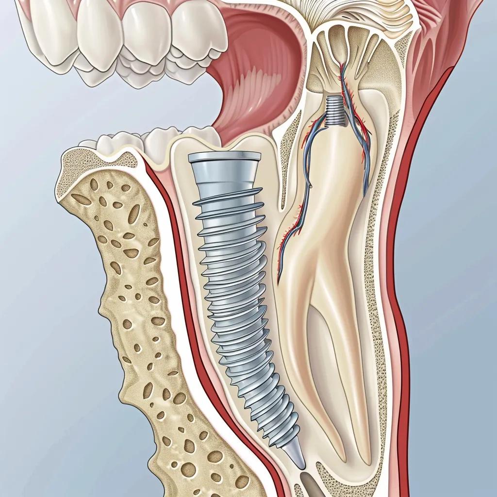 anatomical example of a ental implant