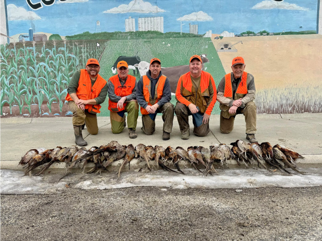pheasant hunting group at heartland gamebirds