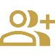 google icon of group user add to represent agents