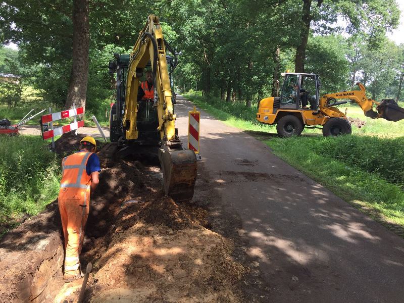 Middenspanning energie netwerk aanleg