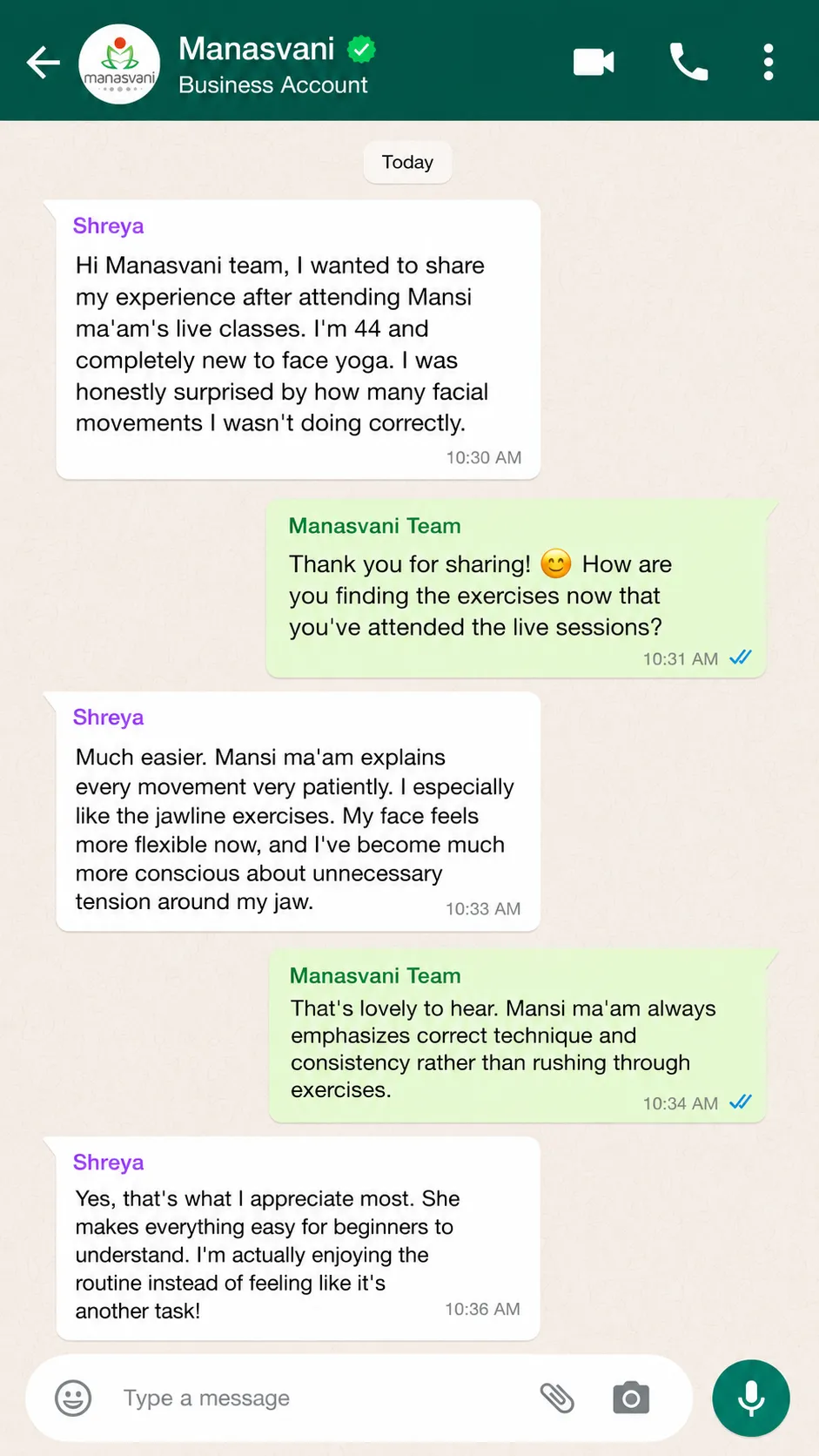 WhatsApp community feedback screenshot 1