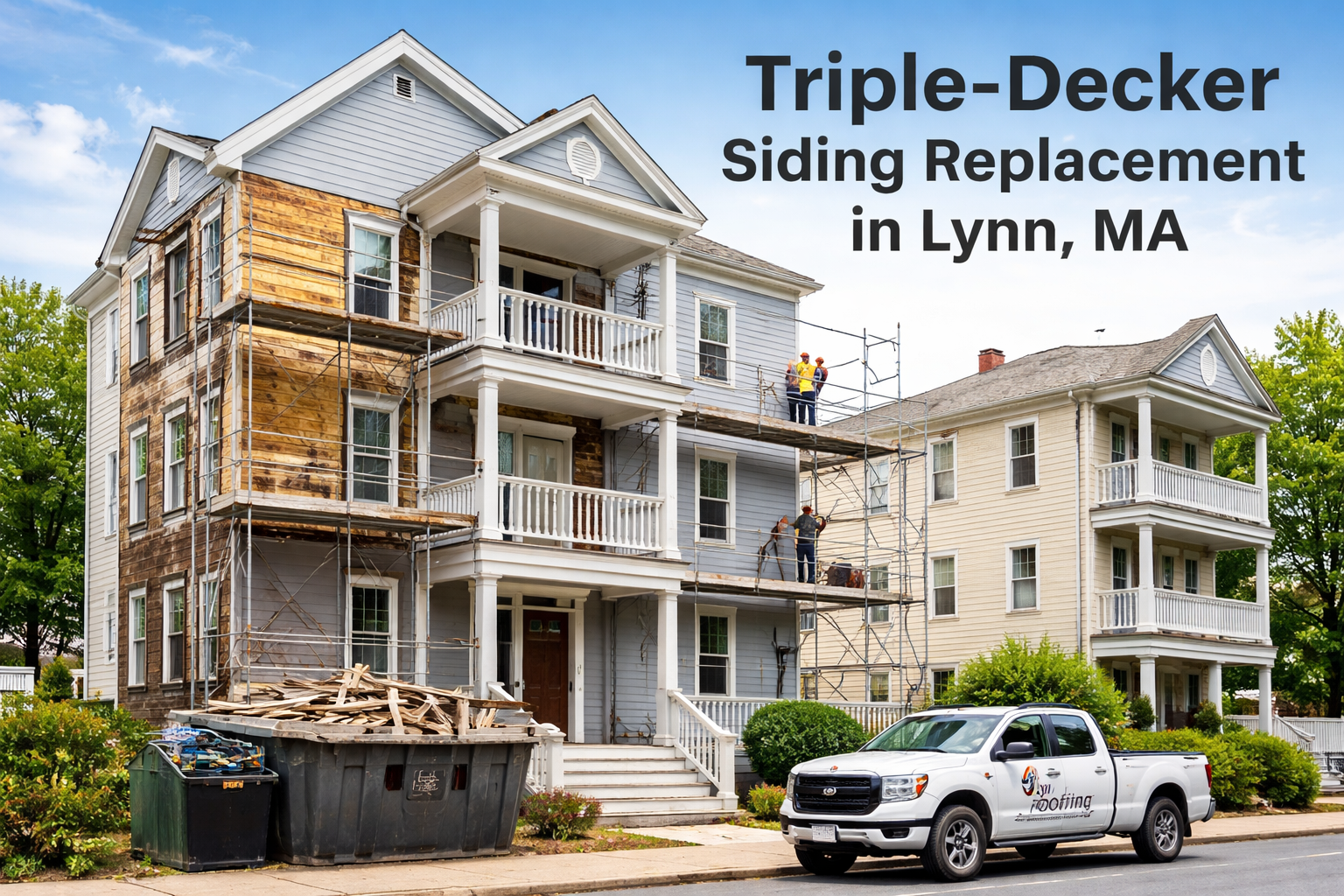 Triple-Decker Siding Replacement in Lynn, MA: Costs, Challenges, and What to Expect
