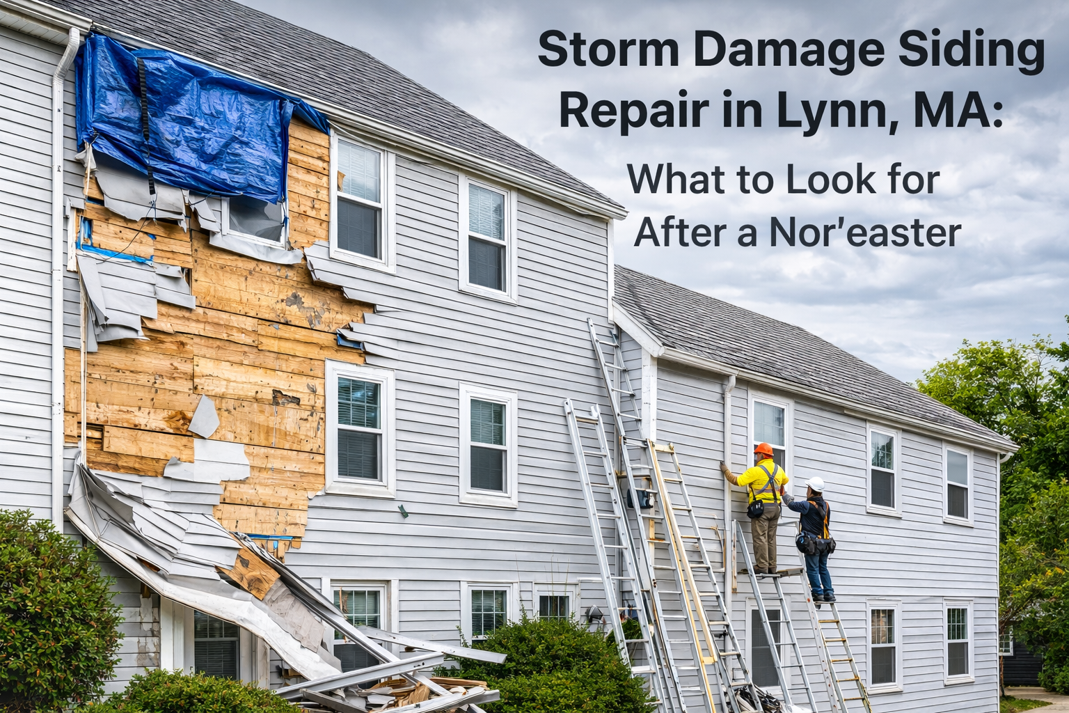Storm Damage Siding Repair in Lynn, MA: What to Look for After a Nor’easter