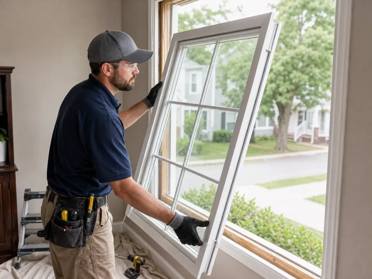 Lake Angelus Window Installation