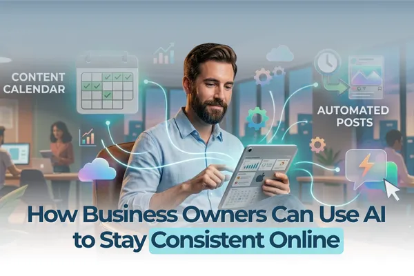 How Business Owners Can Use AI to Stay Consistent Online