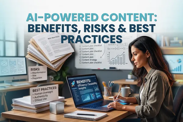 AI-Powered Content: Benefits, Risks & Best Practices