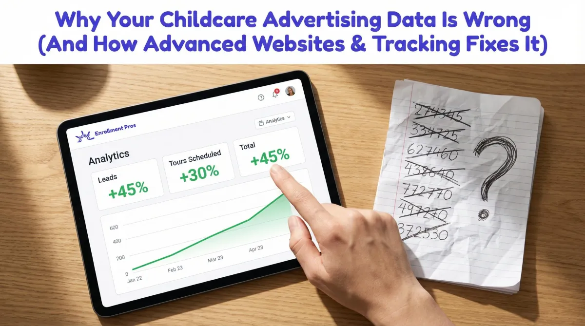 Why Your Childcare Advertising Data Is Wrong (And How Advanced Websites & Tracking Fixes It)