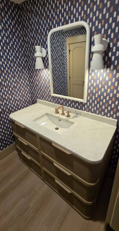 Bathroom sink and vanity installation for bathroom remodeling