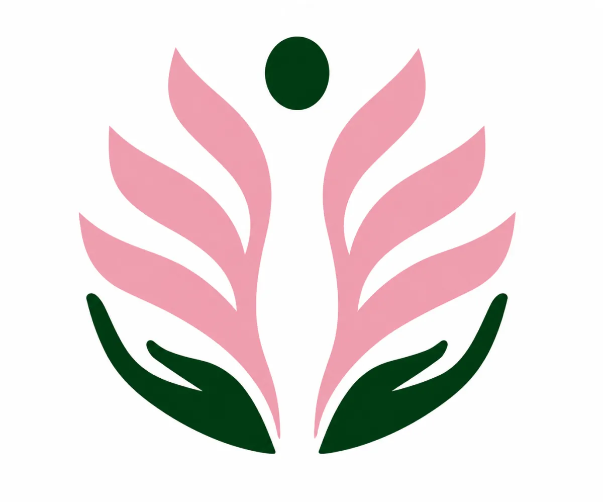 Logo design with abstract shapes and patterns in an SVG format