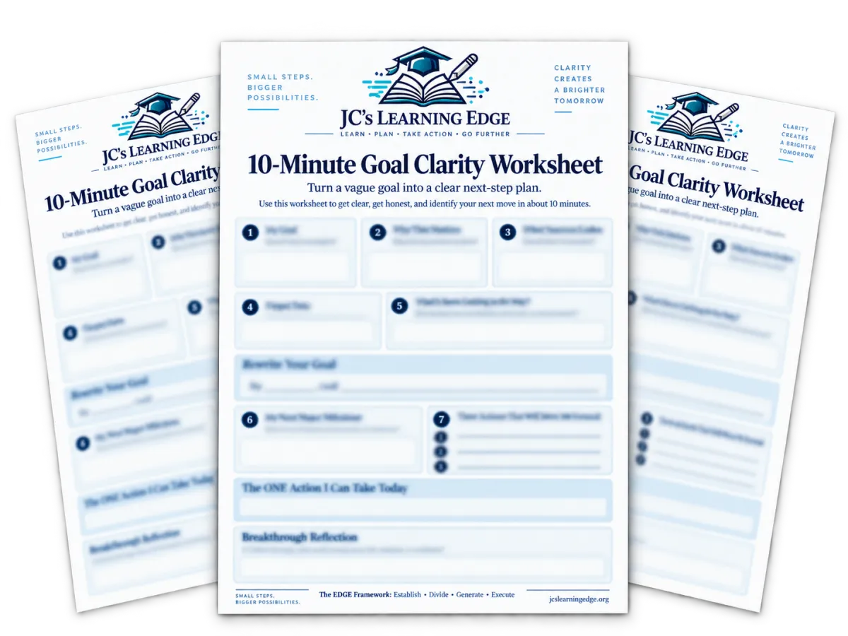 10-Minute Clarity Worksheet Image