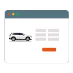 Illustration of an online application process for quick car loan approvals.