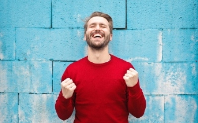 Man laughing