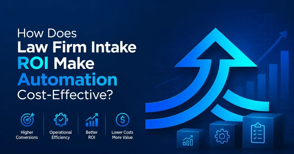 How Does Law Firm Intake ROI Make Automation Cost-Effective