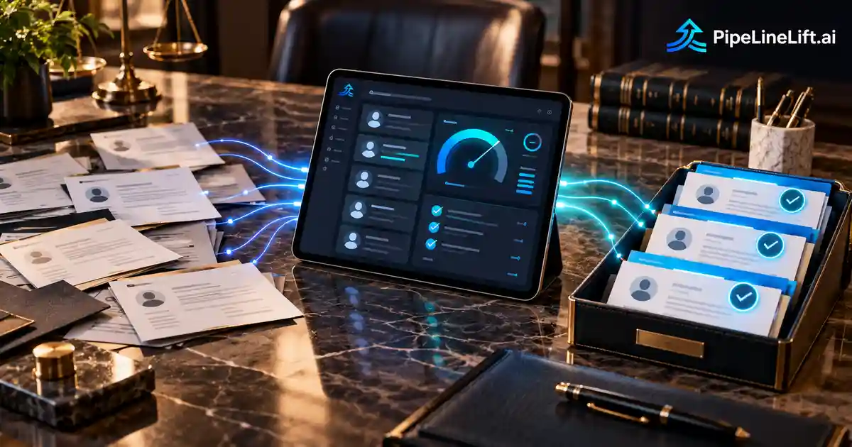 Learn how AI supports legal intake, screening, follow-up, routing, and human handoff without replacing legal judgment.