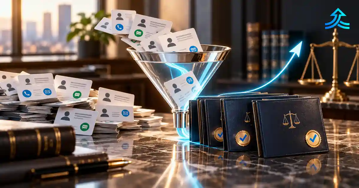 Your law firm conversion rate has two stages: visitor to inquiry and inquiry to client. See current benchmarks and the practical steps to improve both.
