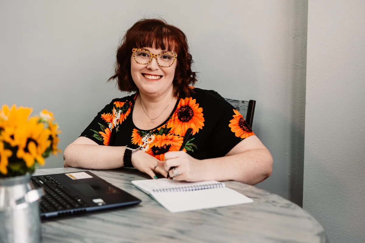 Sara Comer during Friday office hours
