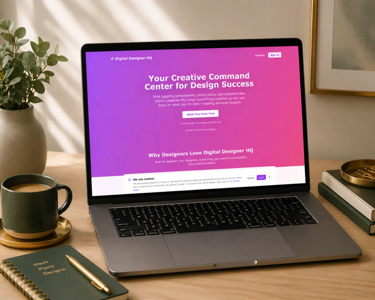 Digital Designer HQ Dashboard