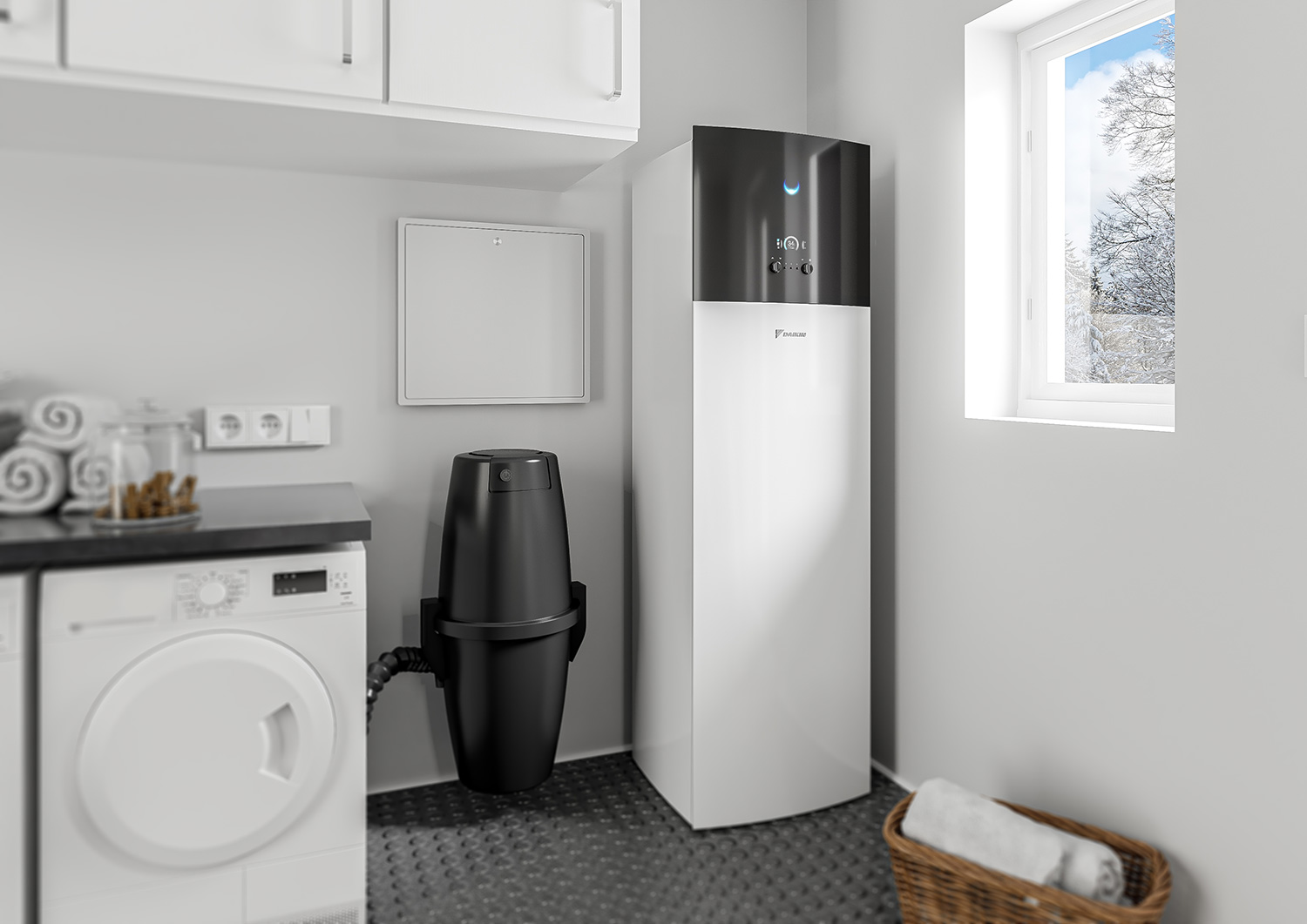 Luft vann varmepumpe