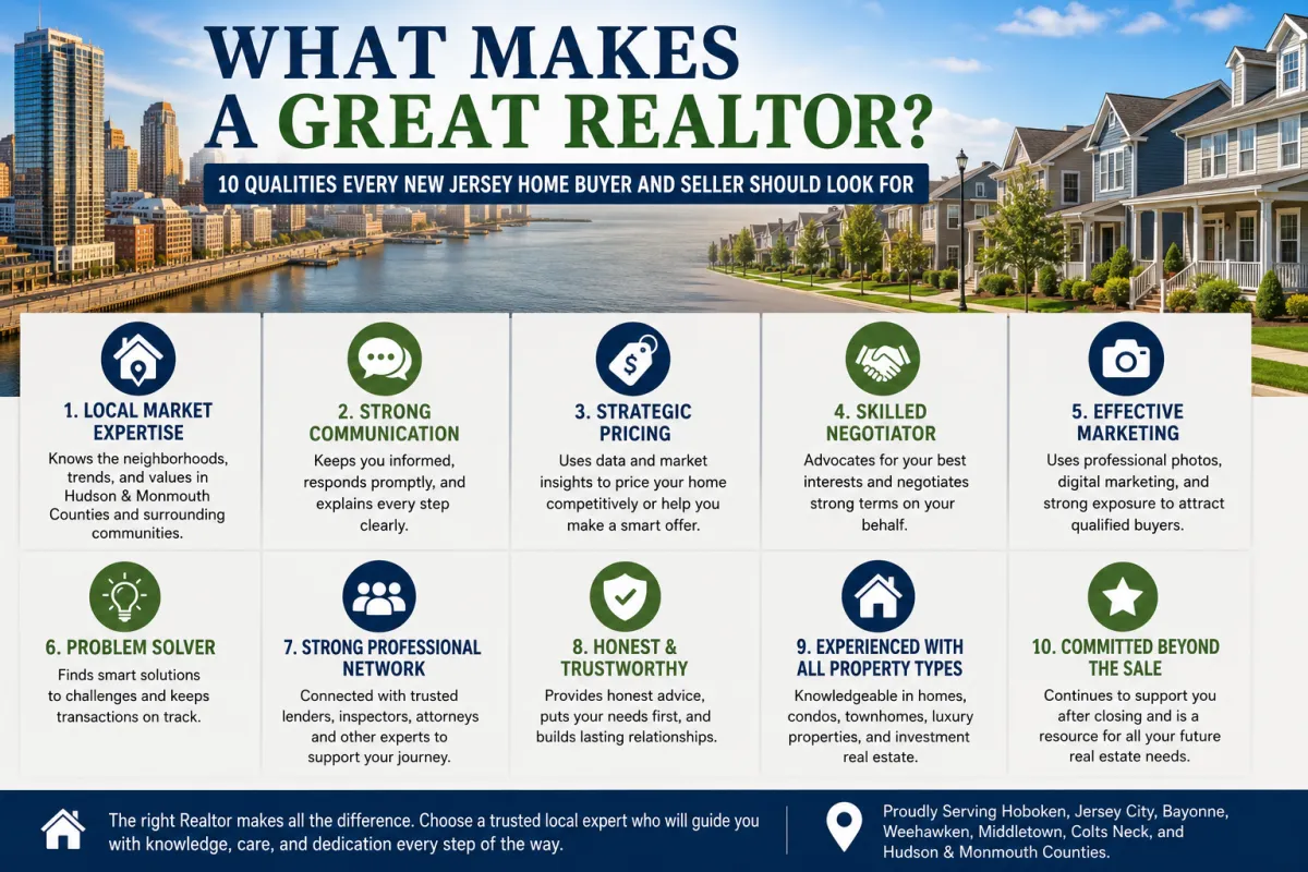 Professional New Jersey neighborhoods and homes representing the qualities buyers and sellers should look for when choosing a trusted Realtor.
