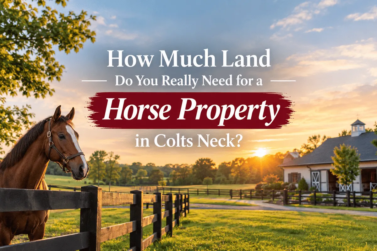 Colts Neck horse property with land for equestrian living