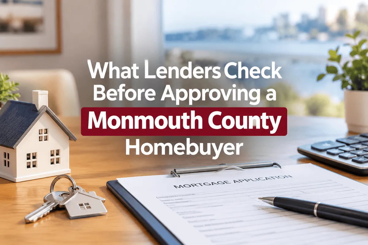 What Lenders Check Before Approving a Monmouth County Homebuyer