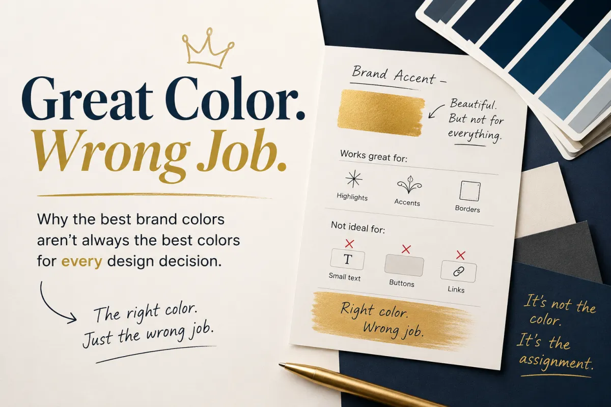 Great Color. Wrong Job. - Why the Best Brand Colors Aren’t Always the Best Colors for Every Design Decision