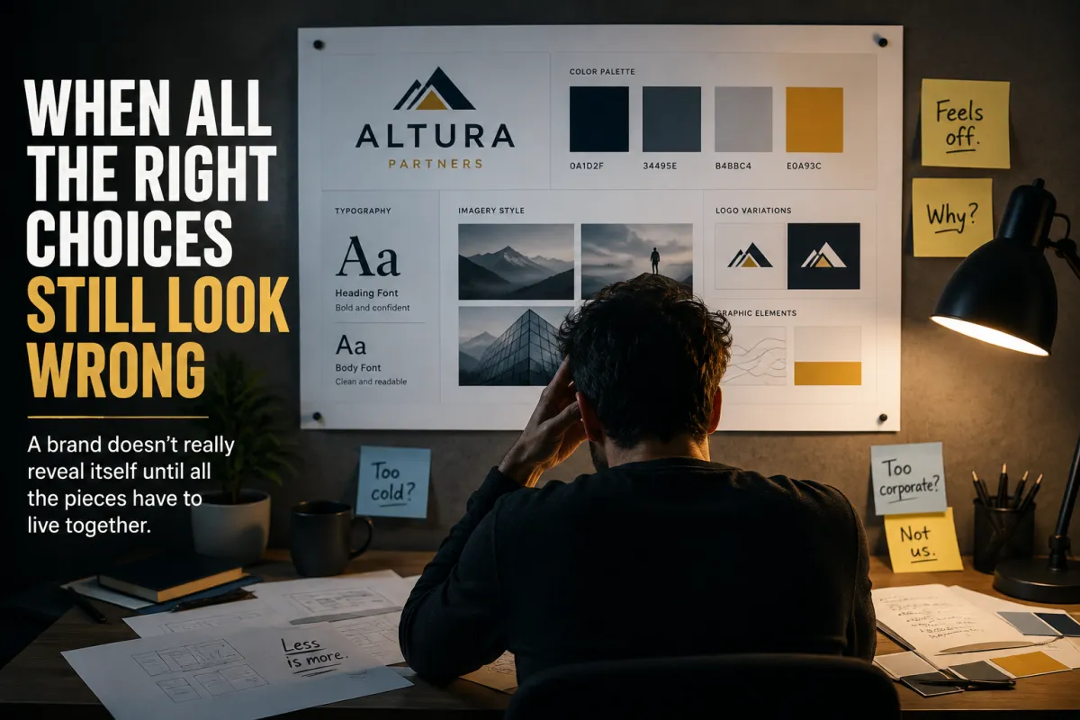 When All the Right Choices Still Look Wrong - A brand doesn't really reveal itself until all the pieces have to live together