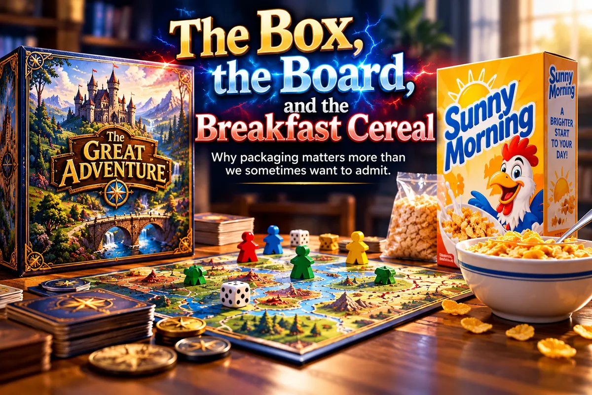 The Box, the Board, and the Breakfast Cereal
