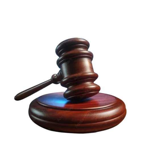 A gold-embossed notary stamp icon on a white background, featuring a stylized document and seal.