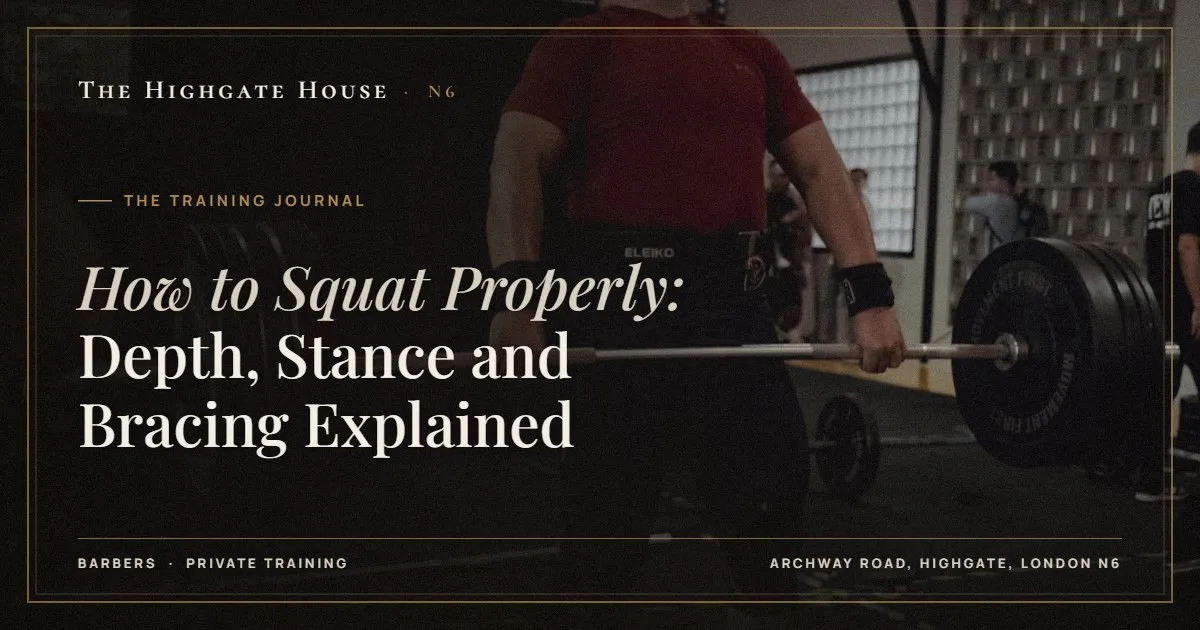 How to Squat Properly: Depth, Stance and Bracing Explained - The Training Journal, The Highgate House, Highgate N6
