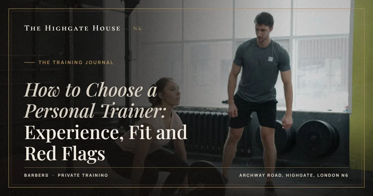 How to Choose a Personal Trainer: Experience, Fit and Red Flags - The Training Journal, The Highgate House, Highgate N6