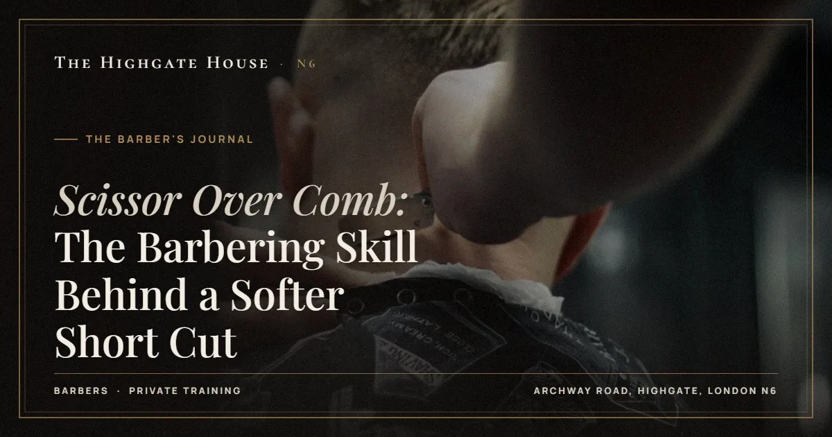 Scissor Over Comb: The Barbering Skill Behind a Softer Short Cut - The Barber's Journal, The Highgate House, Highgate N6