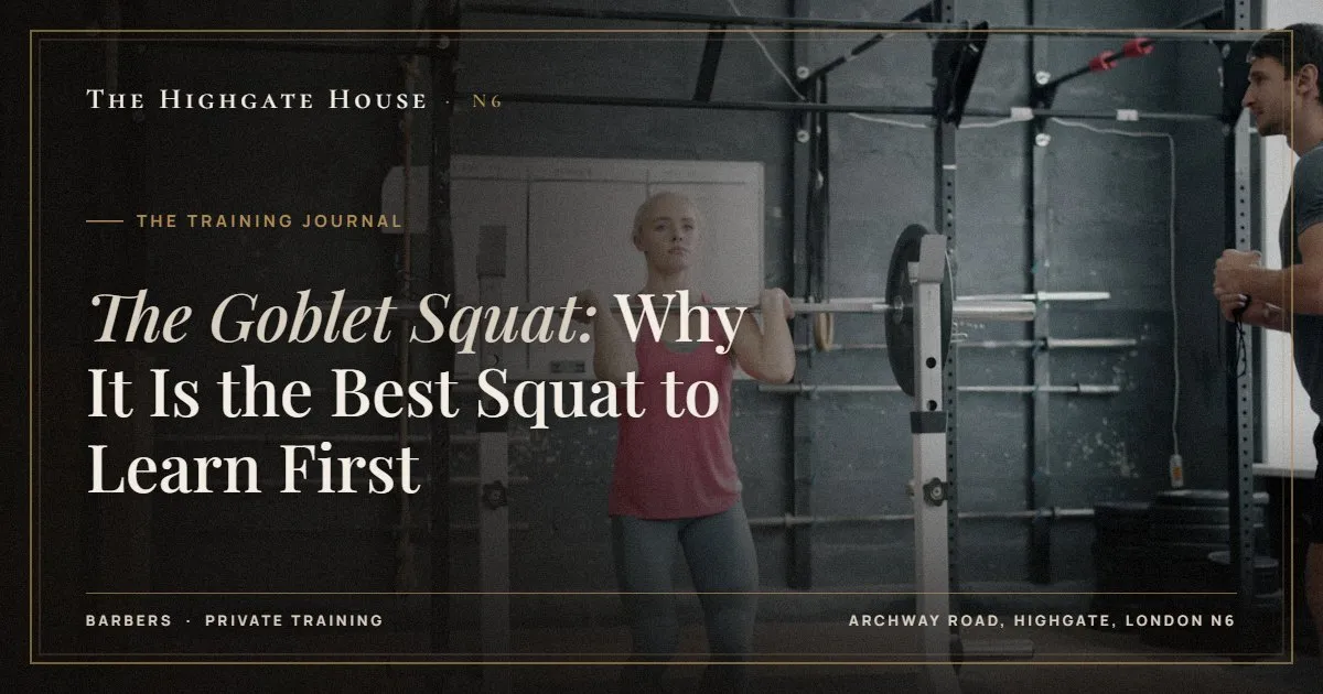 The Goblet Squat: Why It Is the Best Squat to Learn First - The Training Journal, The Highgate House, Highgate N6