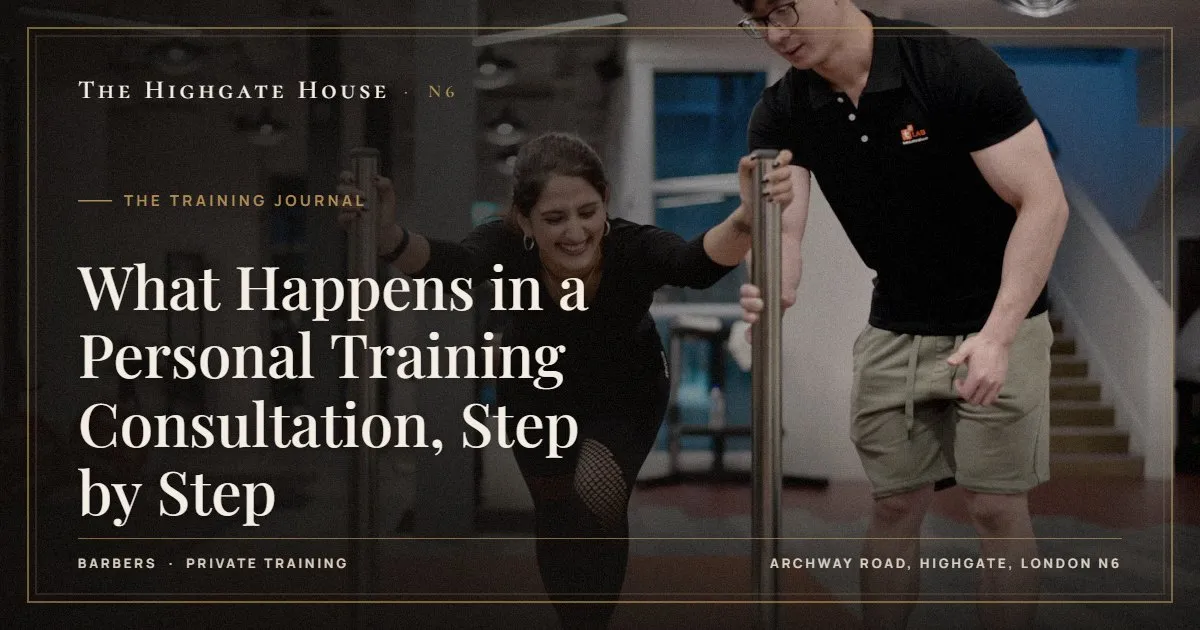 What Happens in a Personal Training Consultation, Step by Step - The Training Journal, The Highgate House, Highgate N6