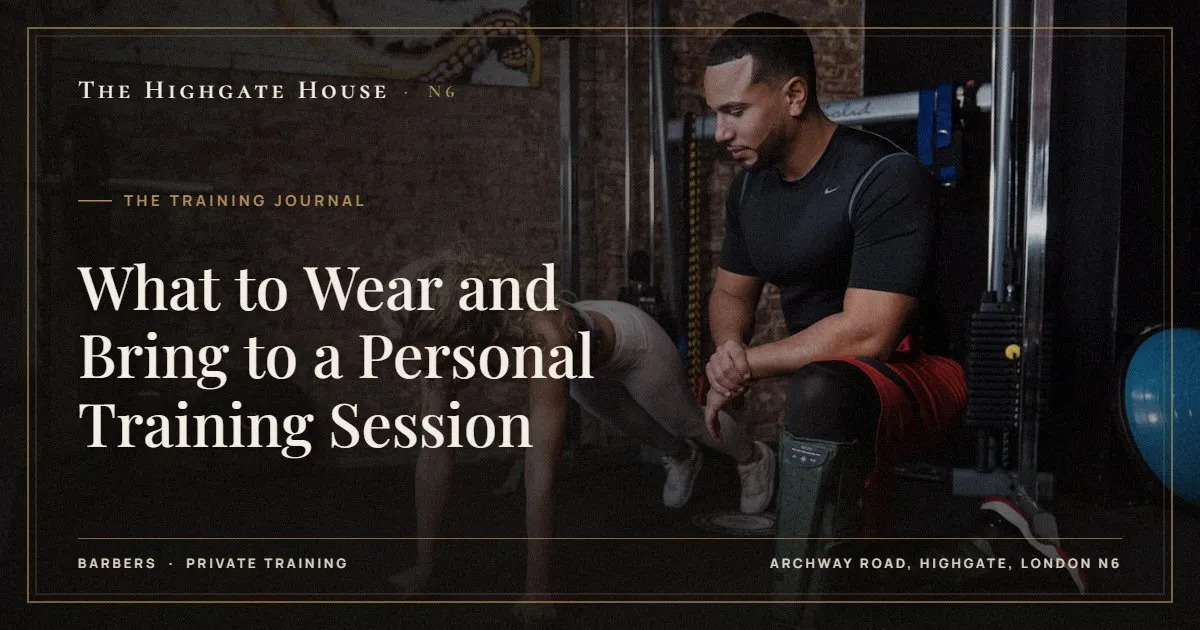 What to Wear and Bring to a Personal Training Session - The Training Journal, The Highgate House, Highgate N6