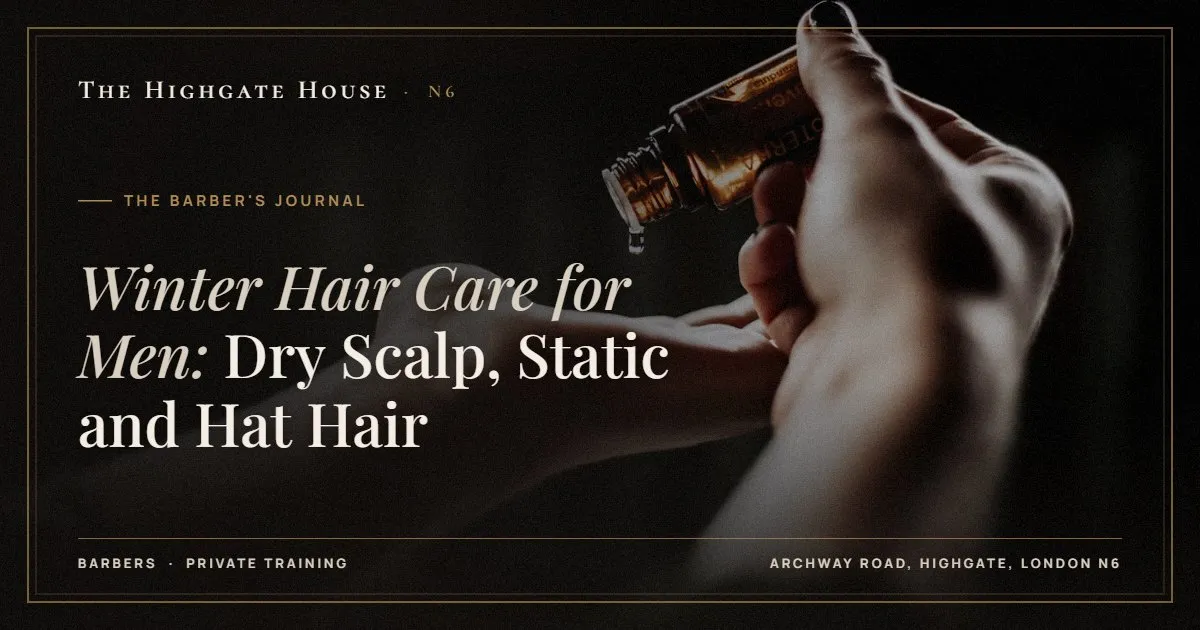 Winter Hair Care for Men: Dry Scalp, Static and Hat Hair - The Barber's Journal, The Highgate House, Highgate N6