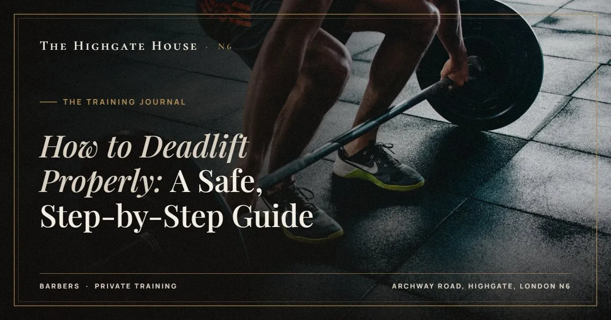 How to Deadlift Properly: A Safe, Step-by-Step Guide - The Training Journal, The Highgate House, Highgate N6