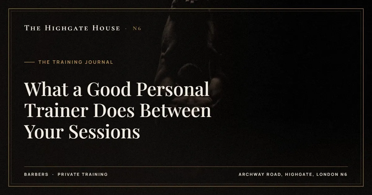What a Good Personal Trainer Does Between Your Sessions - The Training Journal, The Highgate House, Highgate N6