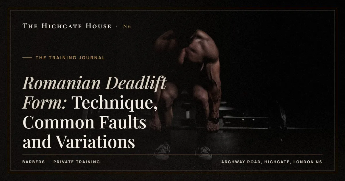 Romanian Deadlift Form: Technique, Common Faults and Variations - The Training Journal, The Highgate House, Highgate N6