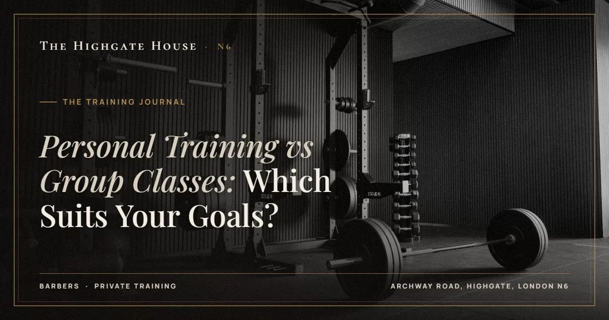 Personal Training vs Group Classes: Which Suits Your Goals? - The Training Journal, The Highgate House, Highgate N6