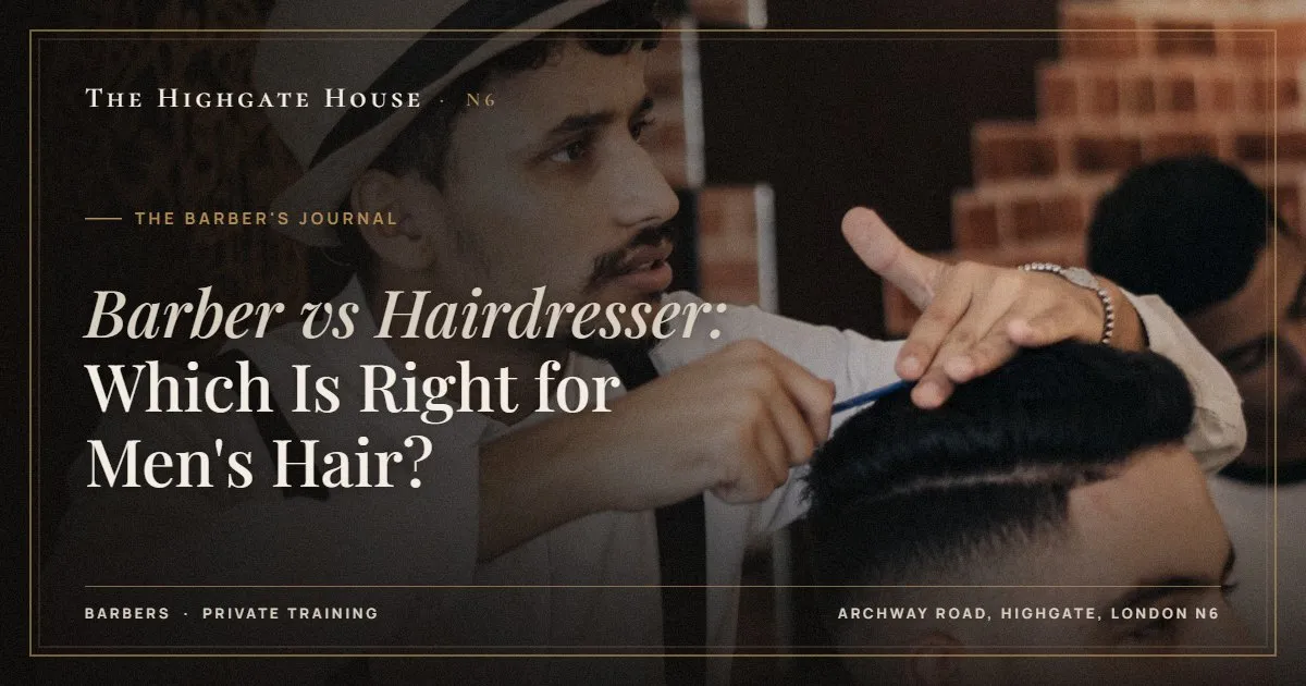 Barber vs Hairdresser: Which Is Right for Men's Hair? - The Barber's Journal, The Highgate House, Highgate N6