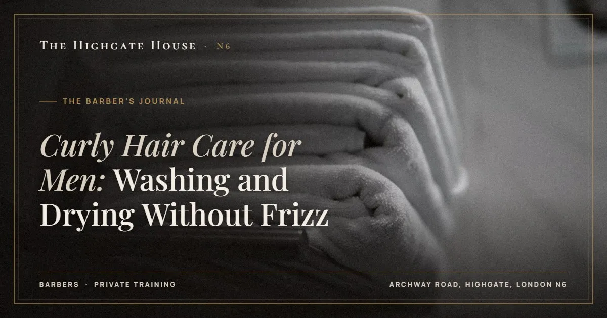 Curly Hair Care for Men: Washing and Drying Without Frizz - The Barber's Journal, The Highgate House, Highgate N6
