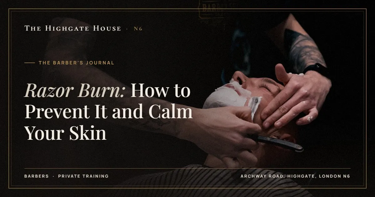 Razor Burn: How to Prevent It and Calm Your Skin - The Barber's Journal, The Highgate House, Highgate N6