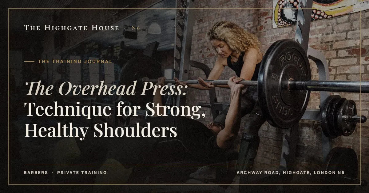The Overhead Press: Technique for Strong, Healthy Shoulders - The Training Journal, The Highgate House, Highgate N6
