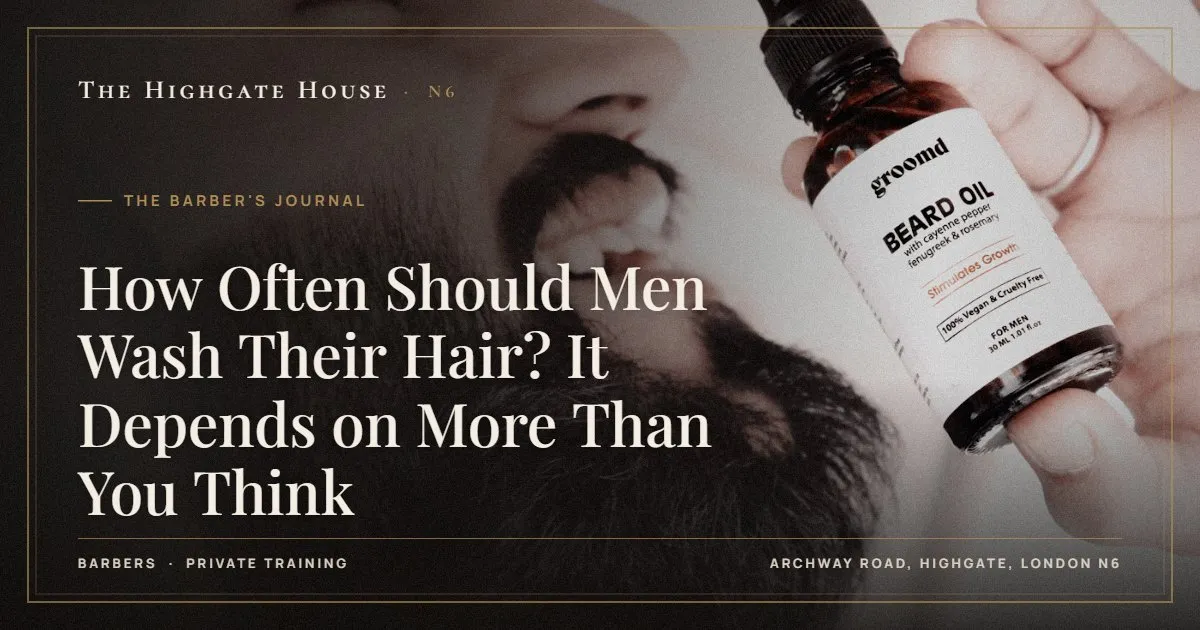 How Often Should Men Wash Their Hair? It Depends on More Than You Think - The Barber's Journal, The Highgate House, Highgate N6