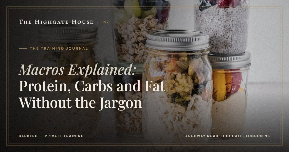 Macros Explained: Protein, Carbs and Fat Without the Jargon - The Training Journal, The Highgate House, Highgate N6